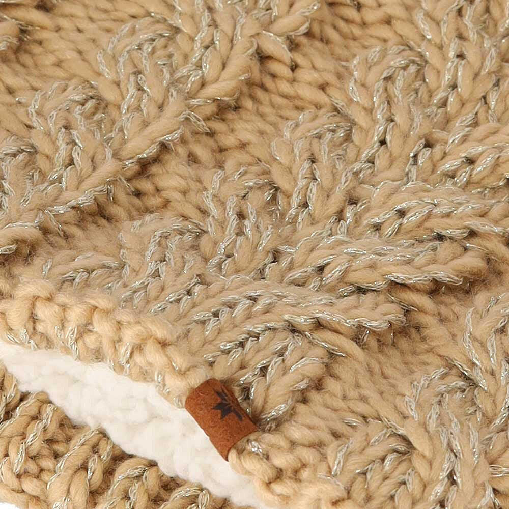 Écharpe de ski femme coloris sable taille unique 3/3