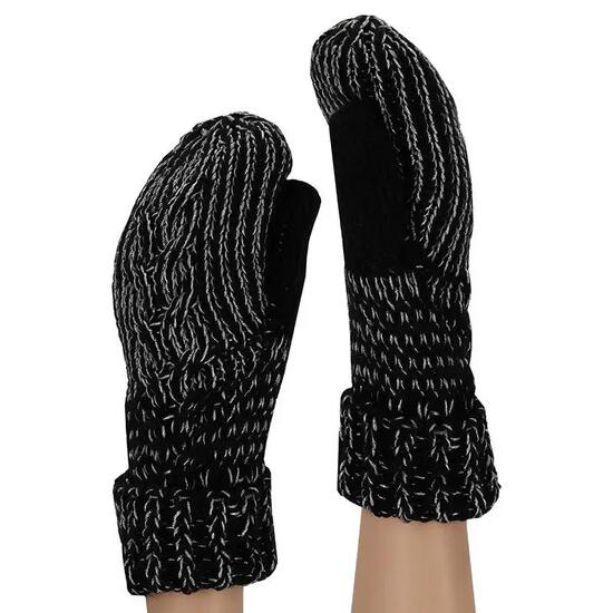 Gants de ski femme noirs tendance taille unique