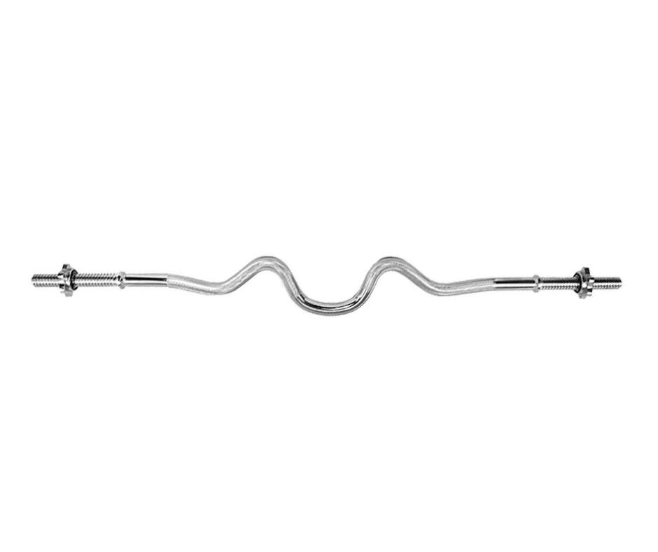 Gryf mocno łamany z gwintem i zaciskami (30mm) UNDEFIT 120 cm 1/4