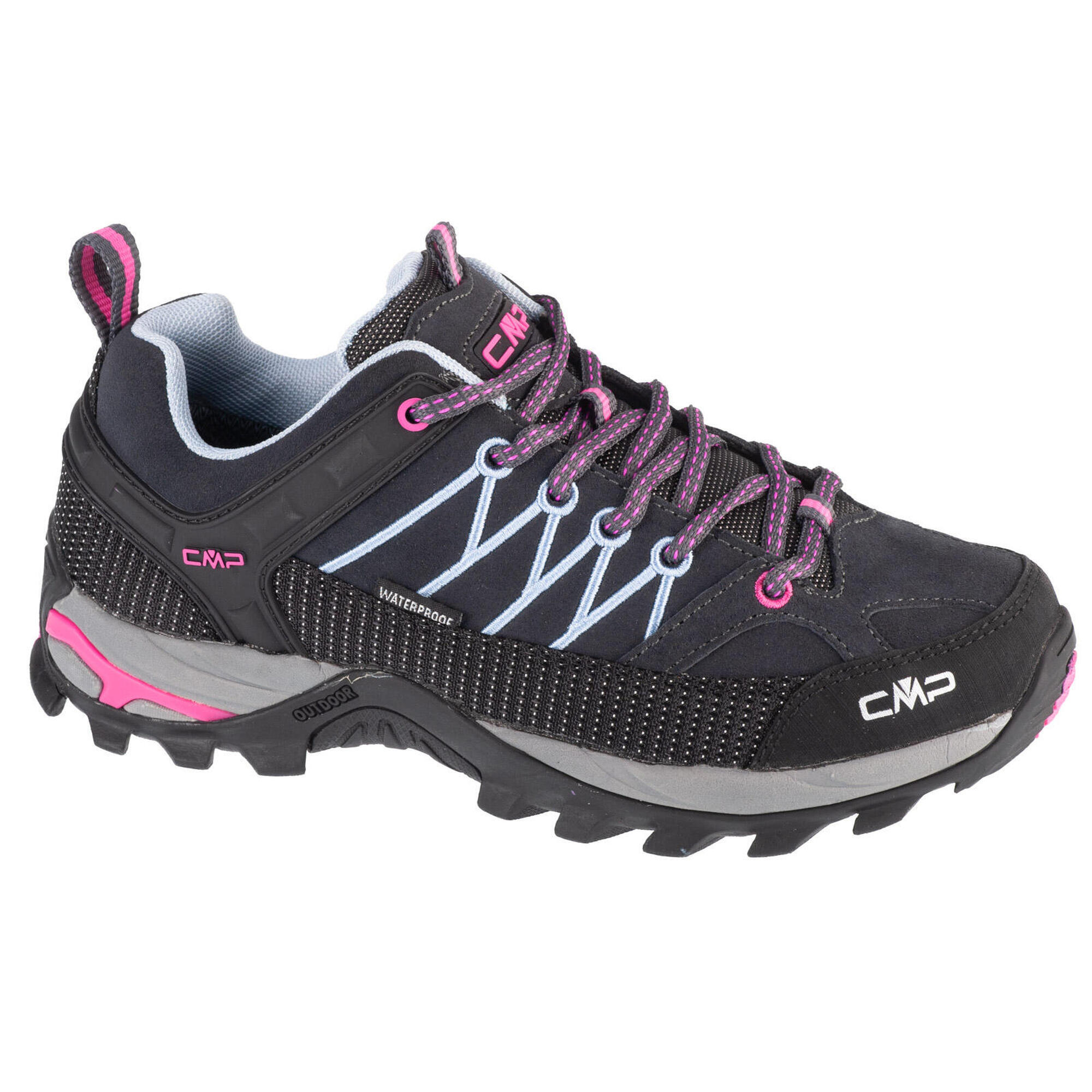 Cmp - Chaussures Randonnée Pour Femmes Rigel Low - Chaussures De Sport - Bleu|noir|rose - 40 - Decathlon