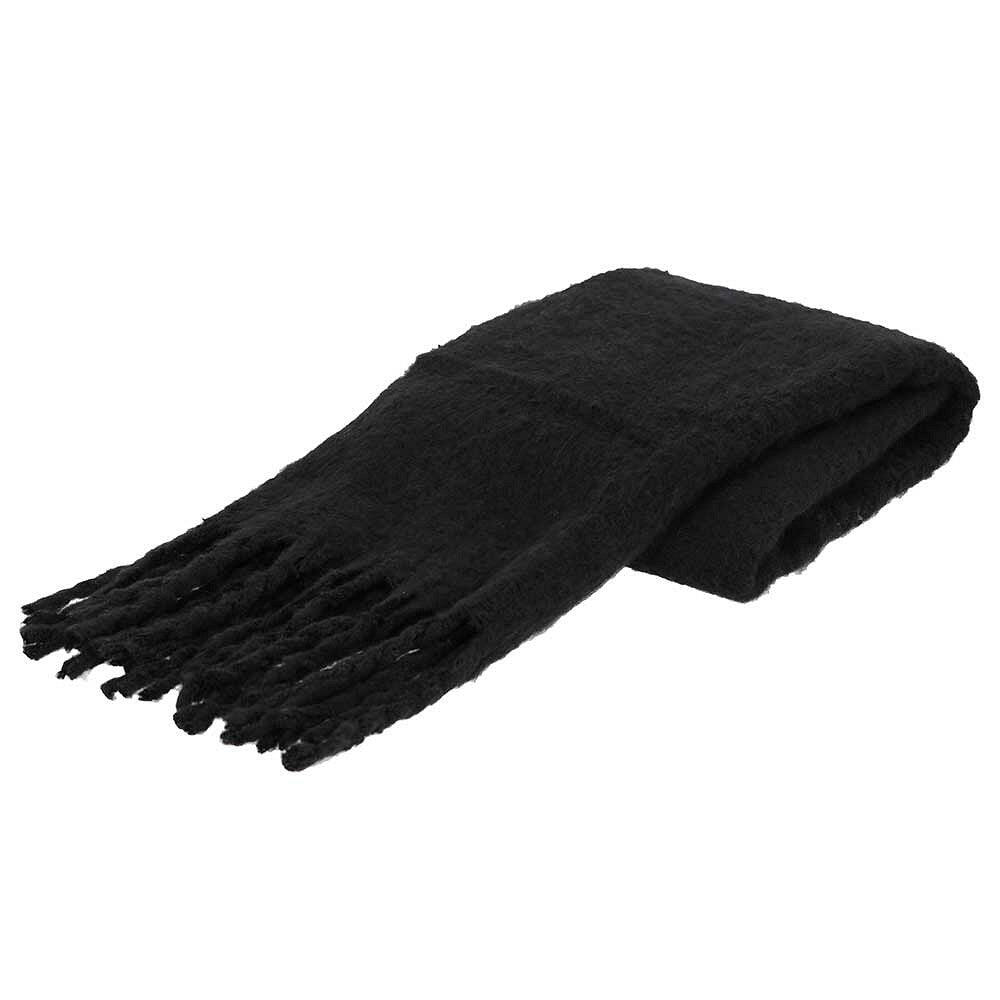 Sciarpa da donna nera taglia unica 2/3