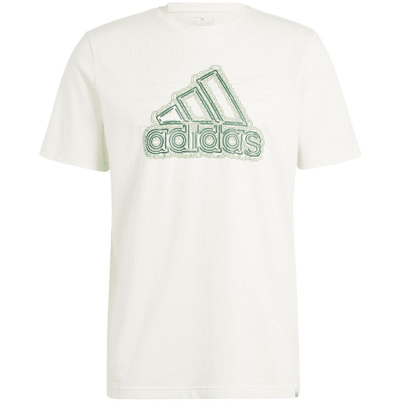 Adidas - T-shirt Hommes Adidas Growth Badge Multicolor - T-shirt Manches Courtes - Blanc|vert - 36 Xs - Decathlon