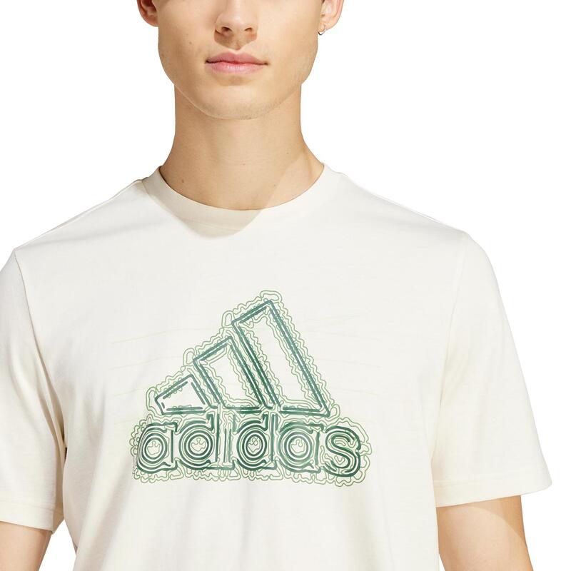 Tricou bărbați adidas Growth Badge Graphic crem