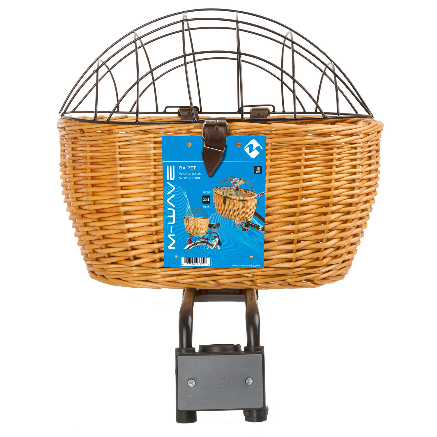 Cesto de vime à frente/atrás para cães 2/3