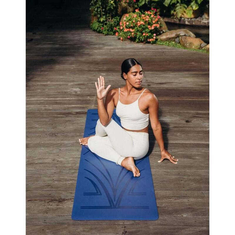 Saltea de yoga din cauciuc Yoga Design Lab Infinity 5mm - Diamond Align Navy