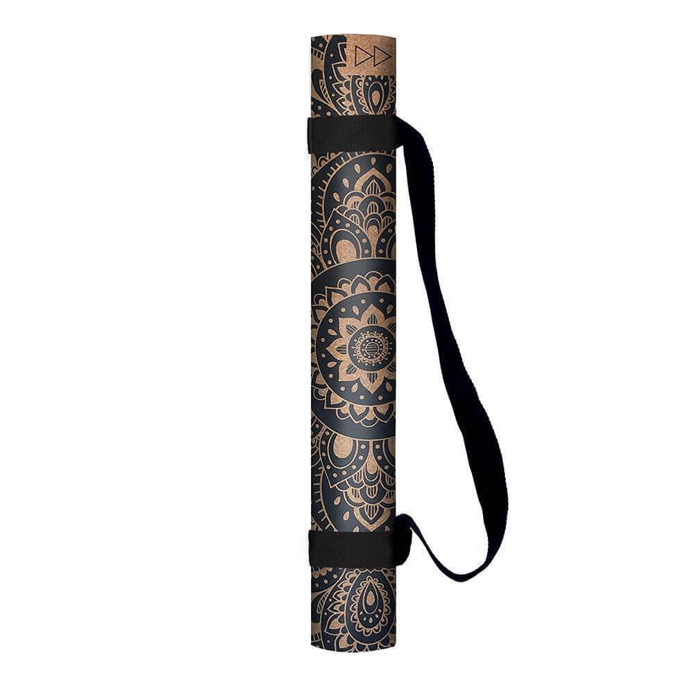 Jógová podložka Yoga Design Lab 1,5mm korková - Mandala Black 6/7