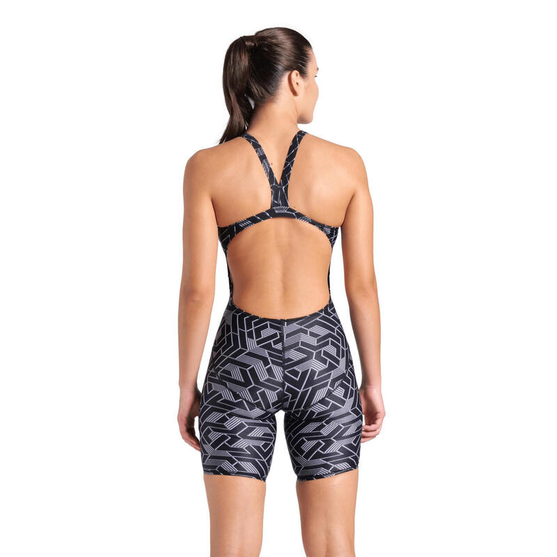 Arena Full Body Badpak Printed Zwart-Multi