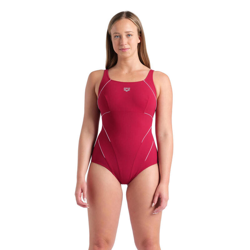 Arena Badpak Jewel One Piece Low C Cup R Rood-Wit