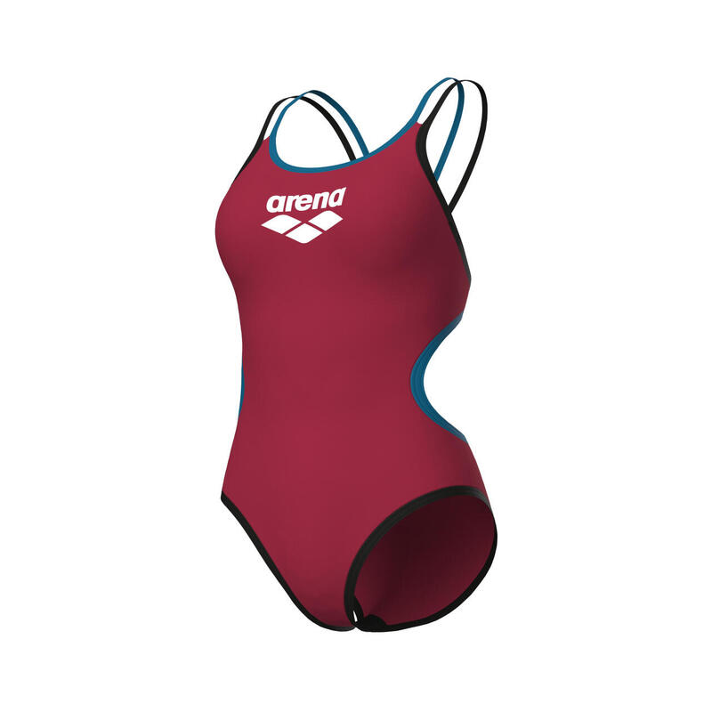 Arena Badpak One Double Cross Back One Piece Rood-Zwart-Blauw Kosmos