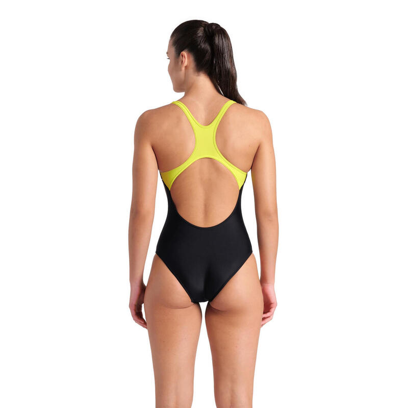 Maillot de bain Arena Wake Swim Pro Back Noir/Vert tendre