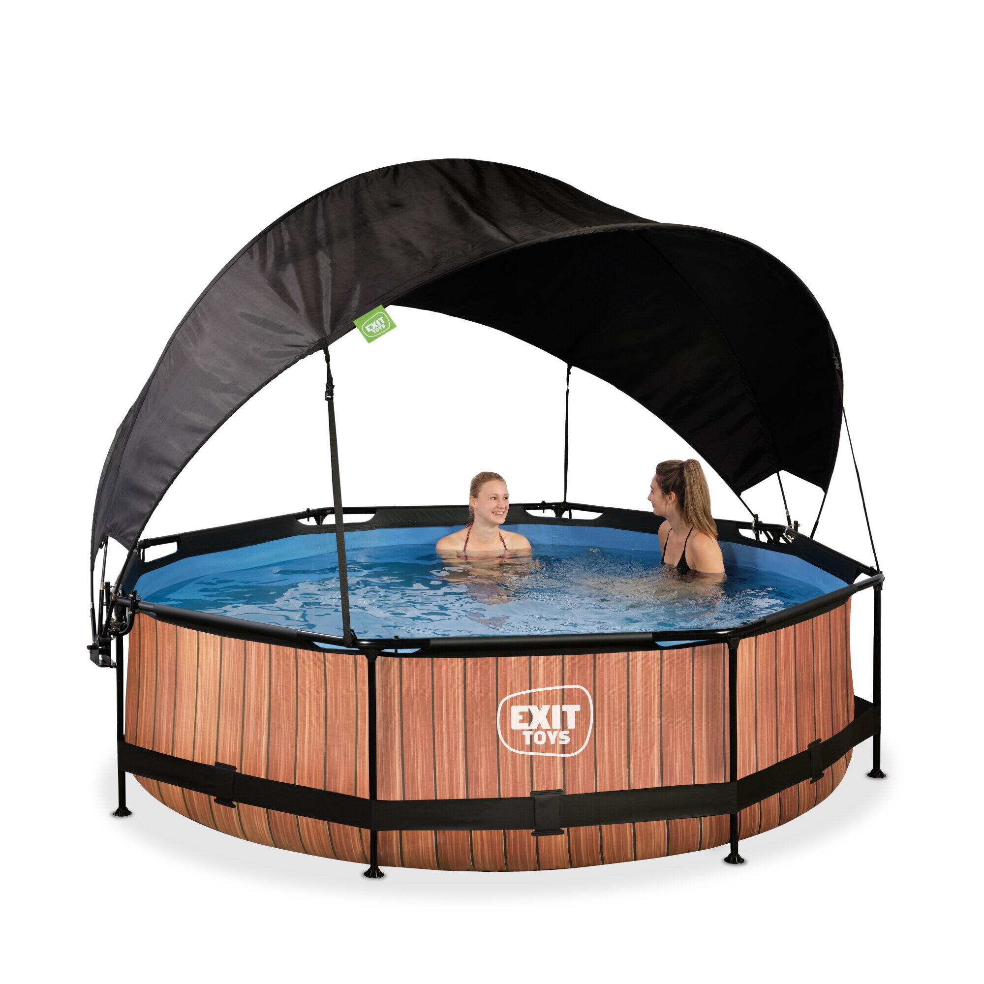 Piscine ø300x76cm avec voile d'ombrage et pompe filtrante 7/7