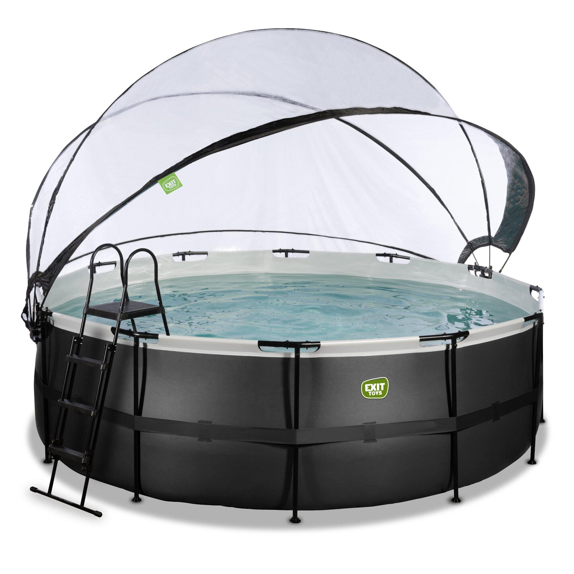 Piscina ø427x122cm con cúpula y bomba de filtrado de arena 2/7