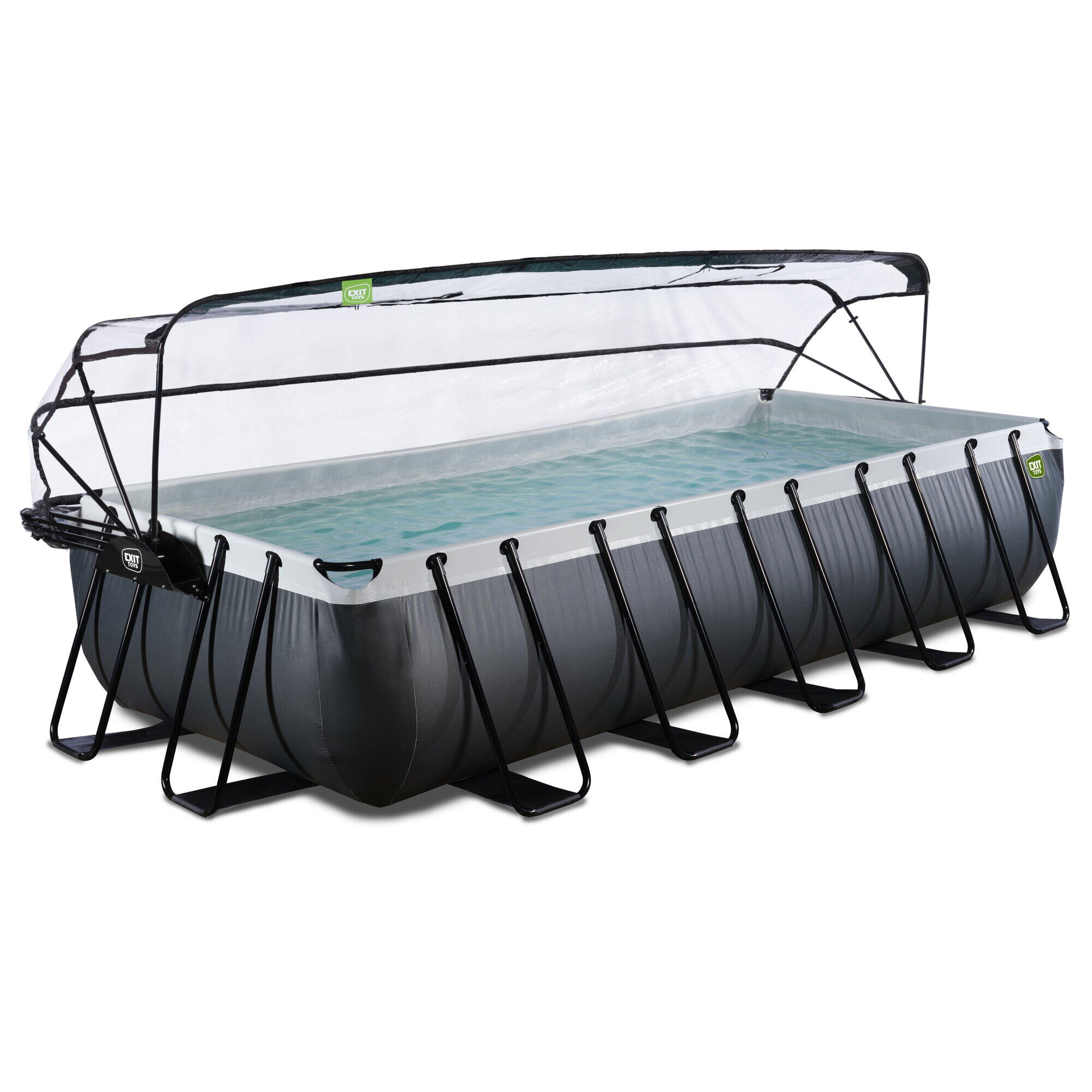 Piscine couverte Wood 540x250cm avec pompe filtrante à sable 2/7