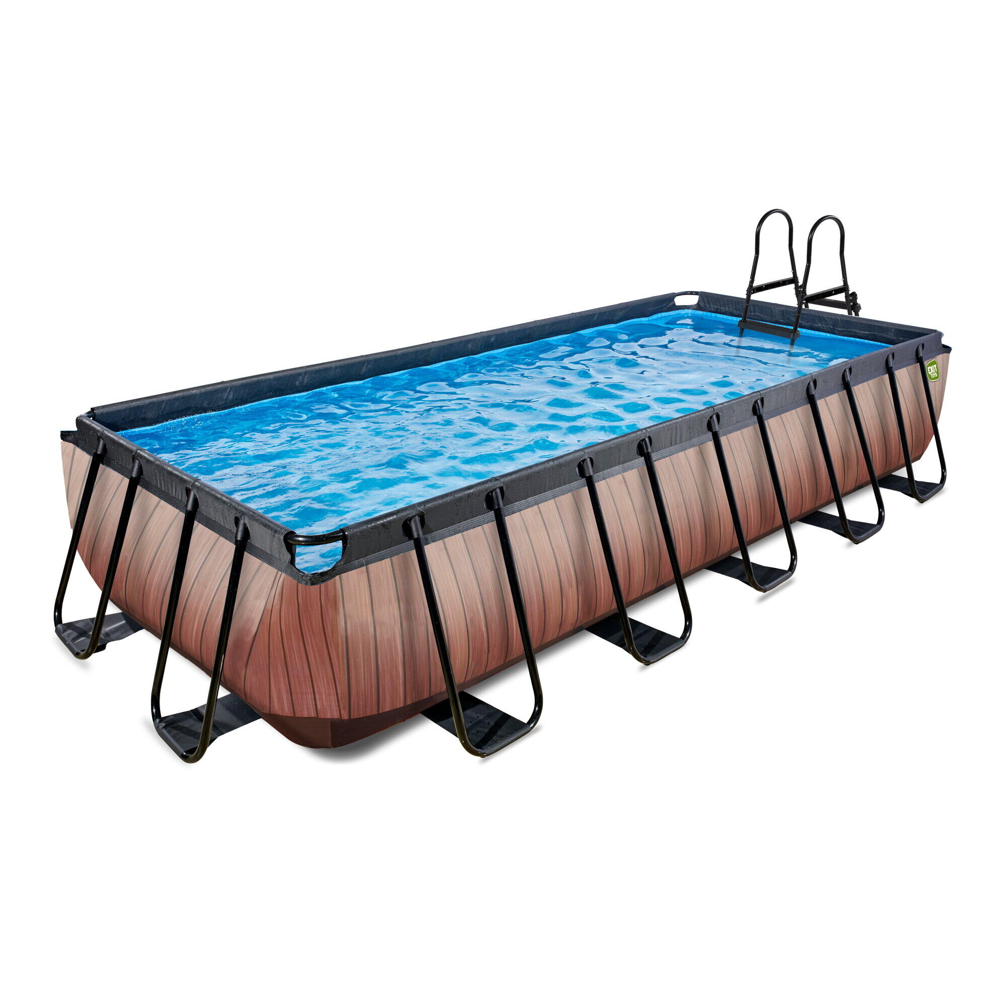Exit Toys - Piscine Wood 540x250cm Avec Pompe Filtrante À Sable - Piscine - Marron - No Size - Decathlon