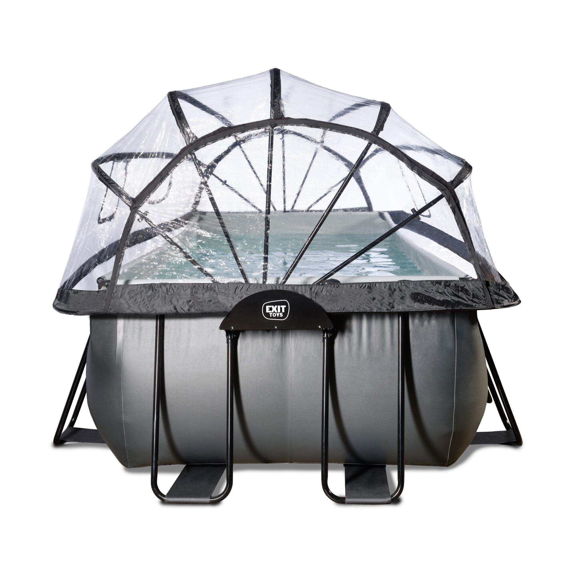 Piscine couverte Wood 540x250cm avec pompe filtrante à sable 4/7