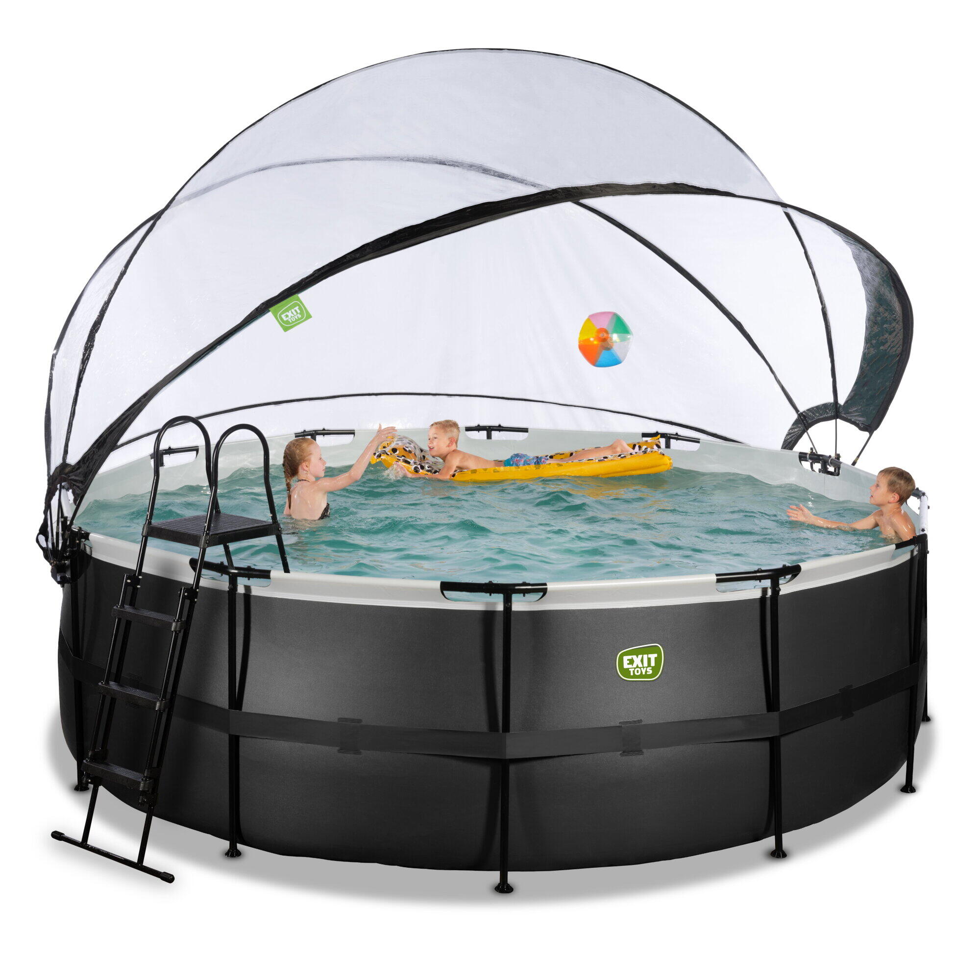 Piscina ø427x122cm con cúpula y bomba de filtrado de arena 6/7