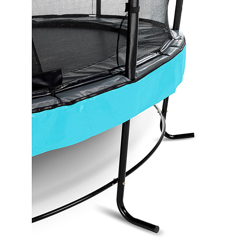 Trampoline EXIT Elegant Premium ø253cm avec filet de sécurité Deluxe - bleu