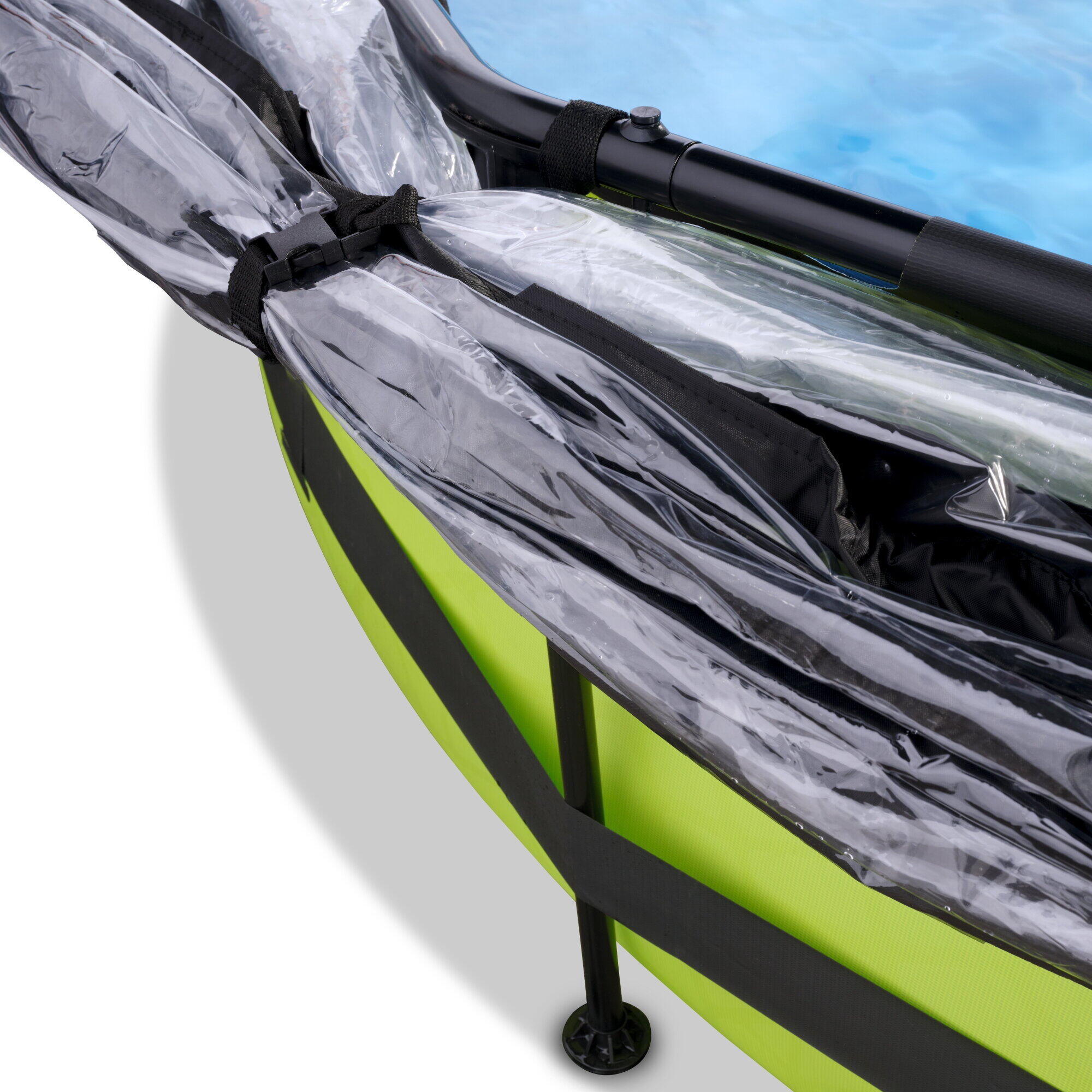 Piscina EXIT Lime ø360x76cm con pompa filtro e copertura - verde 5/7