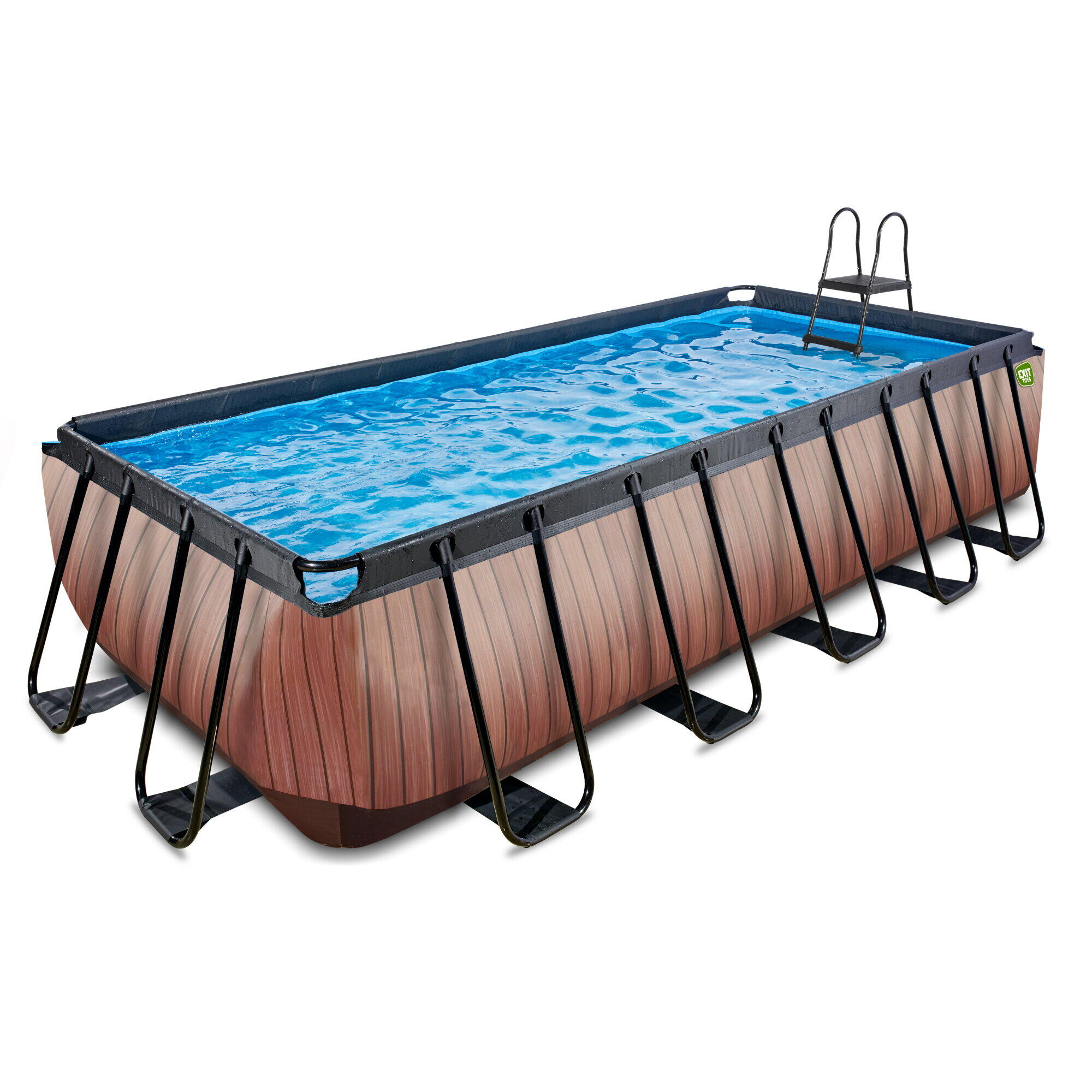 Exit Toys - Piscine 540x250x122cm Avec Pompe Filtrante À Sable - Piscine - Marron - No Size - Decathlon