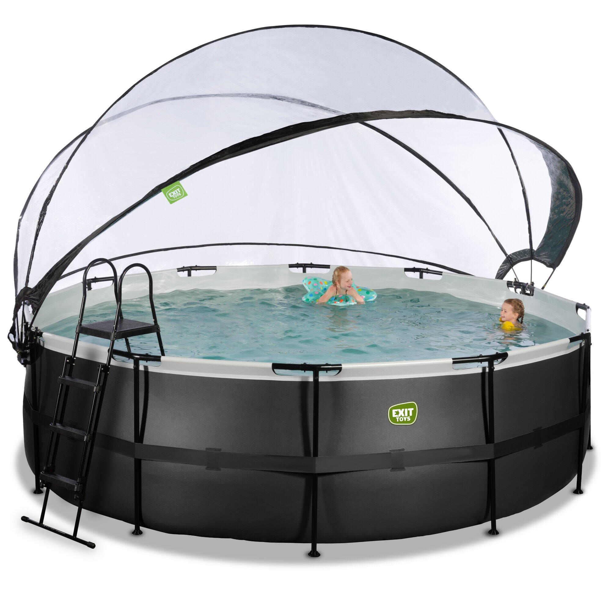 Piscine couverte ø450x122cm avec pompe filtrante à sable 7/7