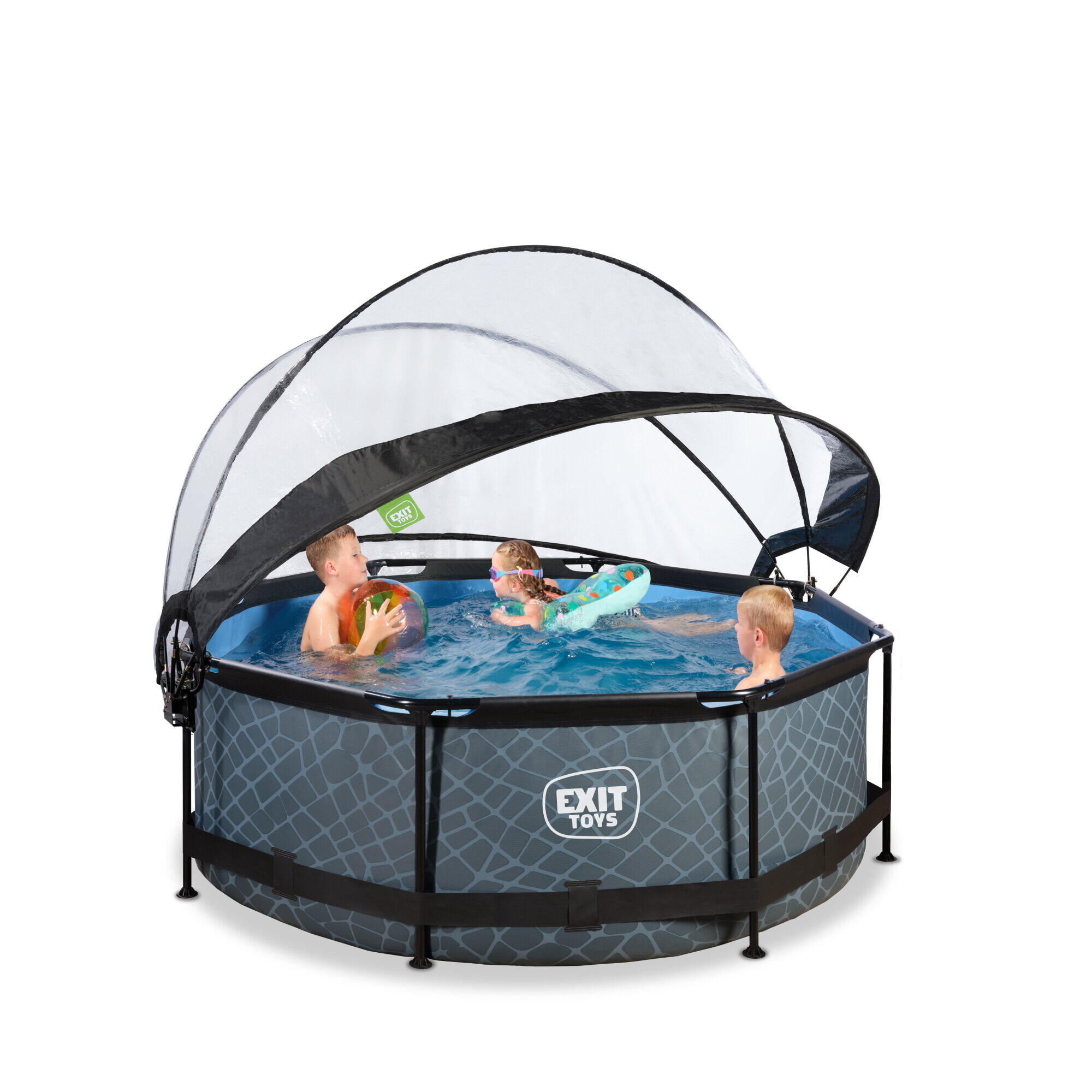 Piscine couverte ø244x76cm avec pompe filtrante 6/7