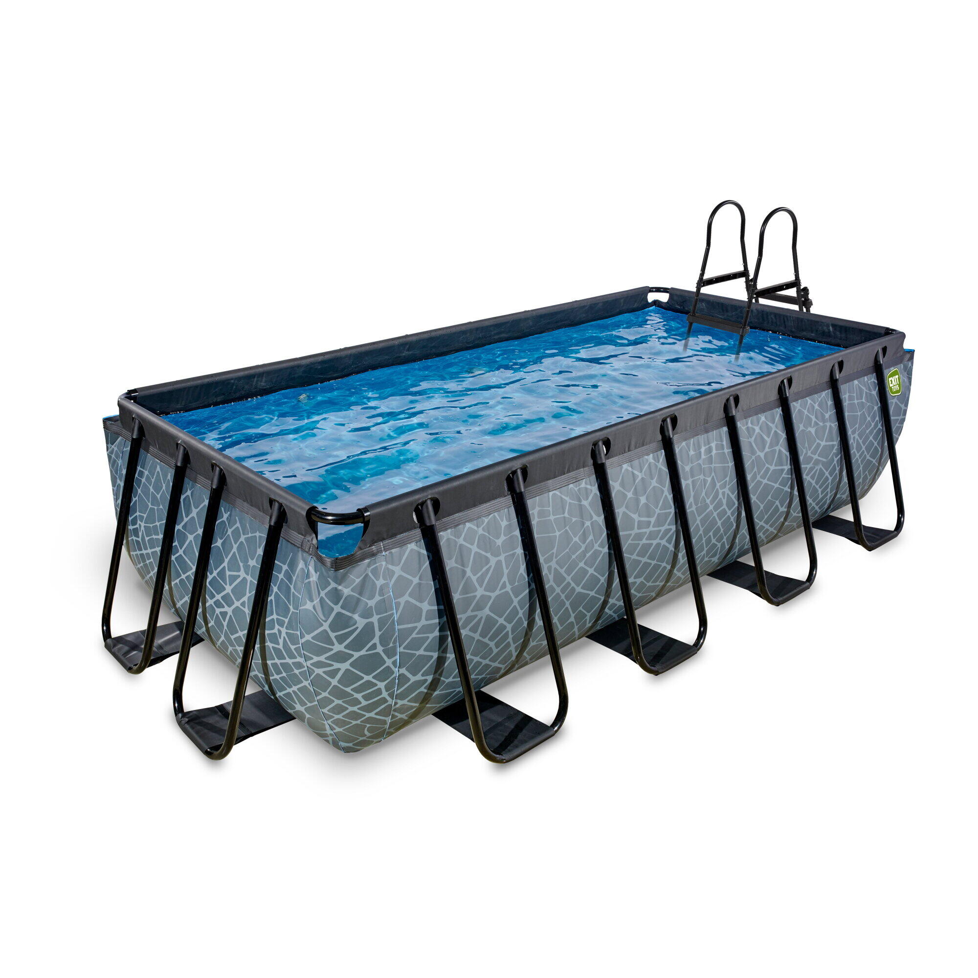 Exit Toys - Piscine Wood 400x200cm Avec Pompe Filtrante - Piscine - Gris - No Size - Decathlon