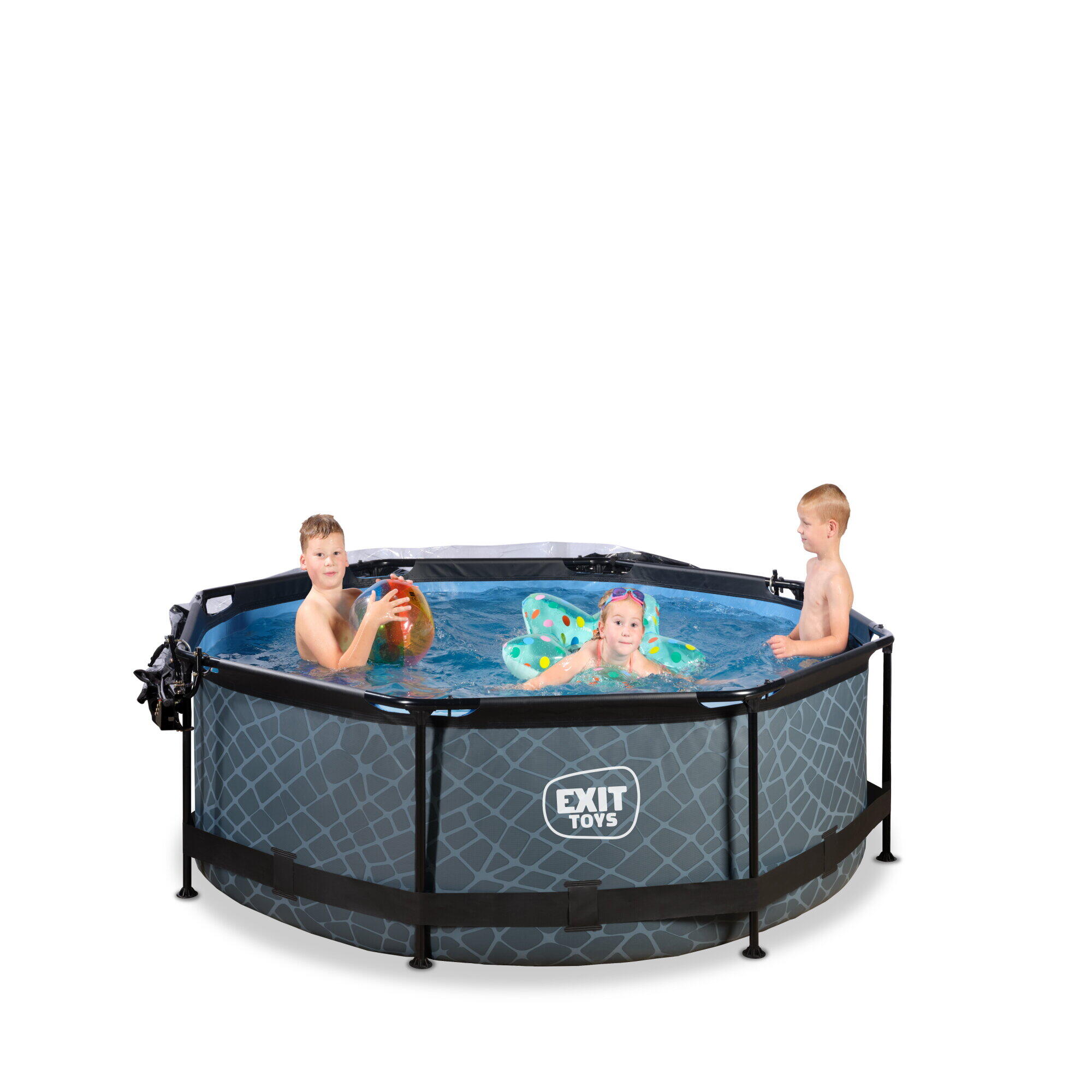 Piscine couverte ø244x76cm avec pompe filtrante 7/7