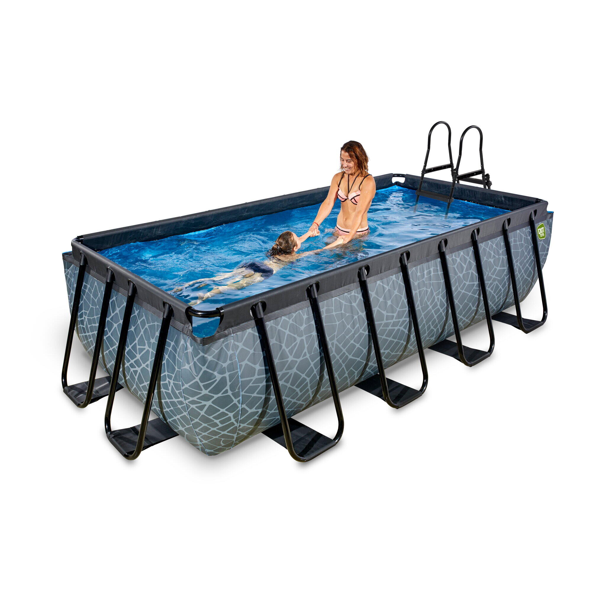 Pool Wood 400x200cm mit Sandfilterpumpe 5/7