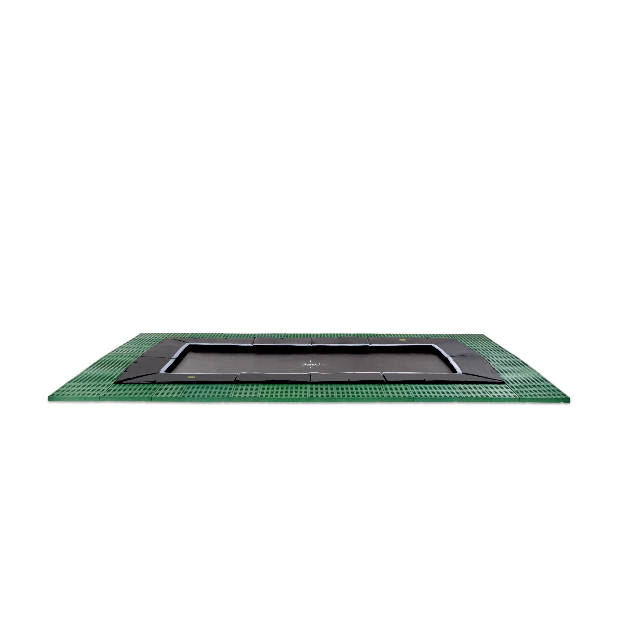 Trampoline enterré au niveau du sol Dynamic 244x427cm avec dalles de 2/7