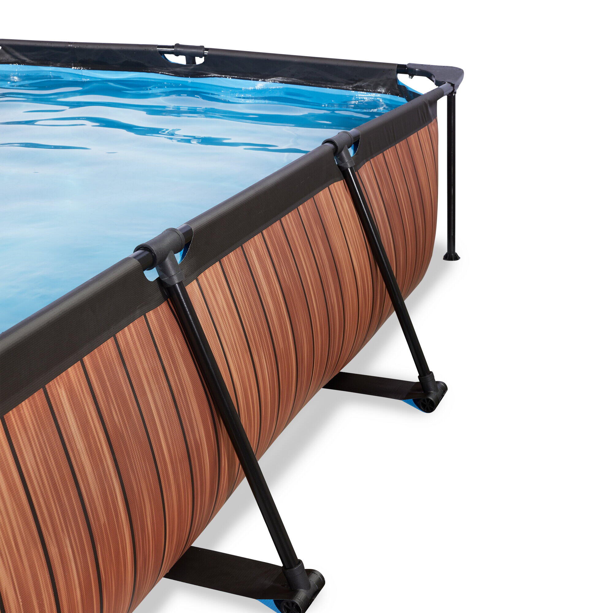 Piscine couverte 220x150x65cm avec pompe filtrante 6/7