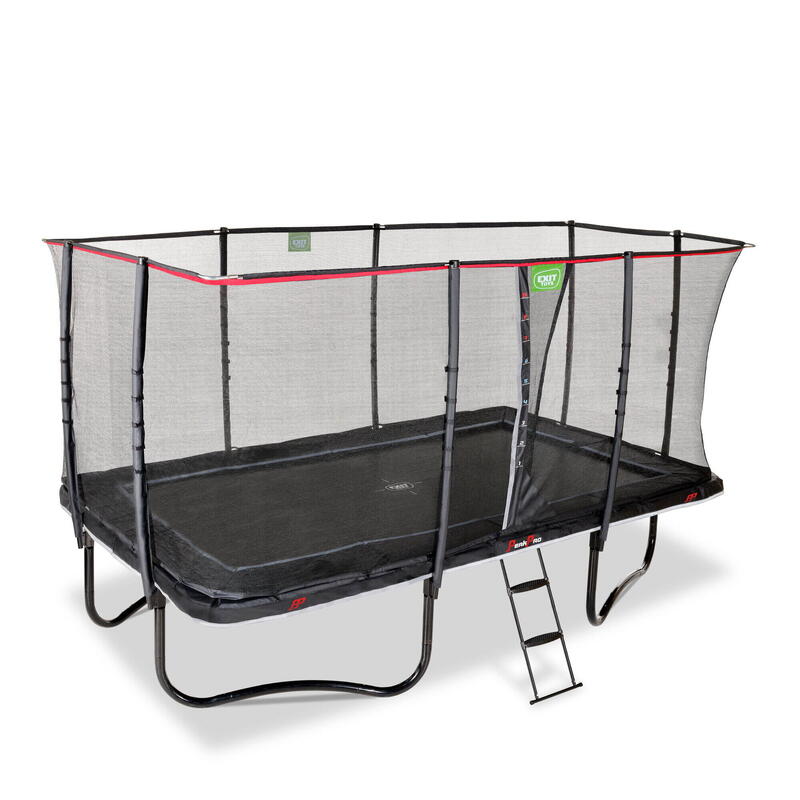 EXIT PeakPro trampoline 244x427cm - zwart