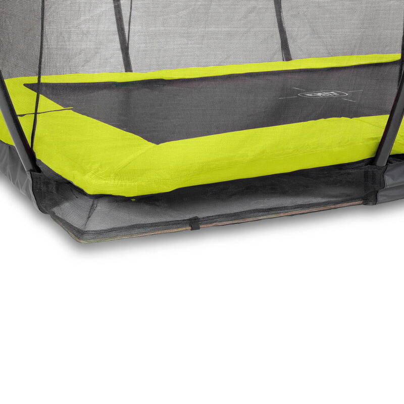 Trampoline - Silhouette Inground (incl. veiligheidsnet) - 244 x 366 cm - Groen -