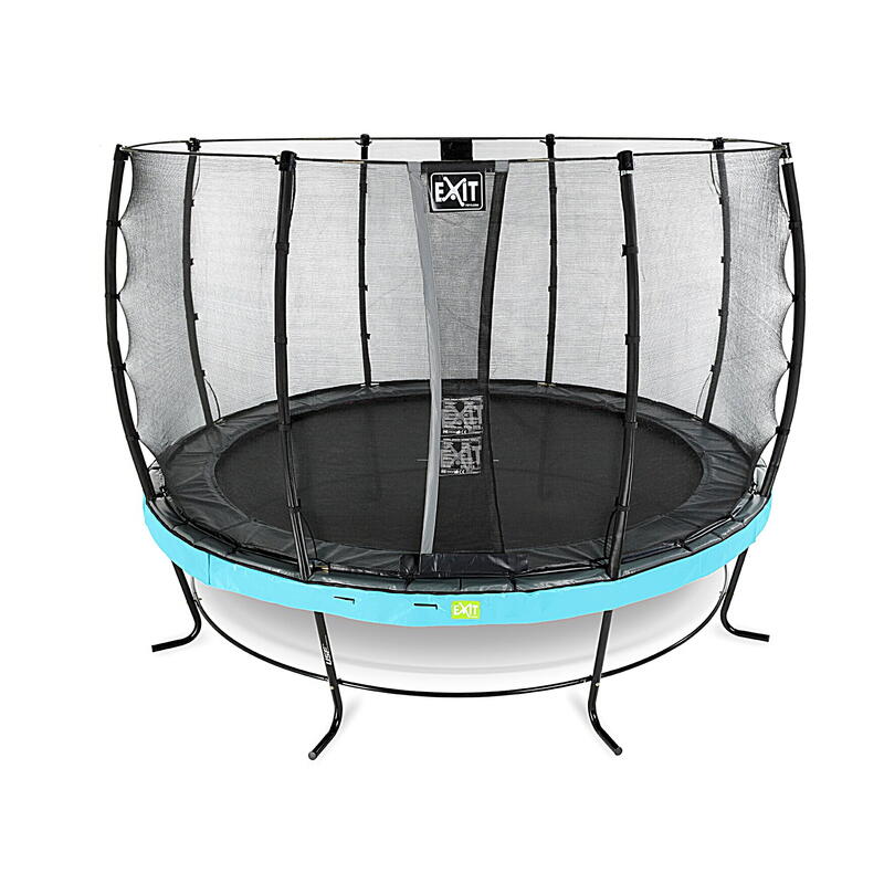 EXIT Elegant trampoline ø366cm met Economy veiligheidsnet - blauw