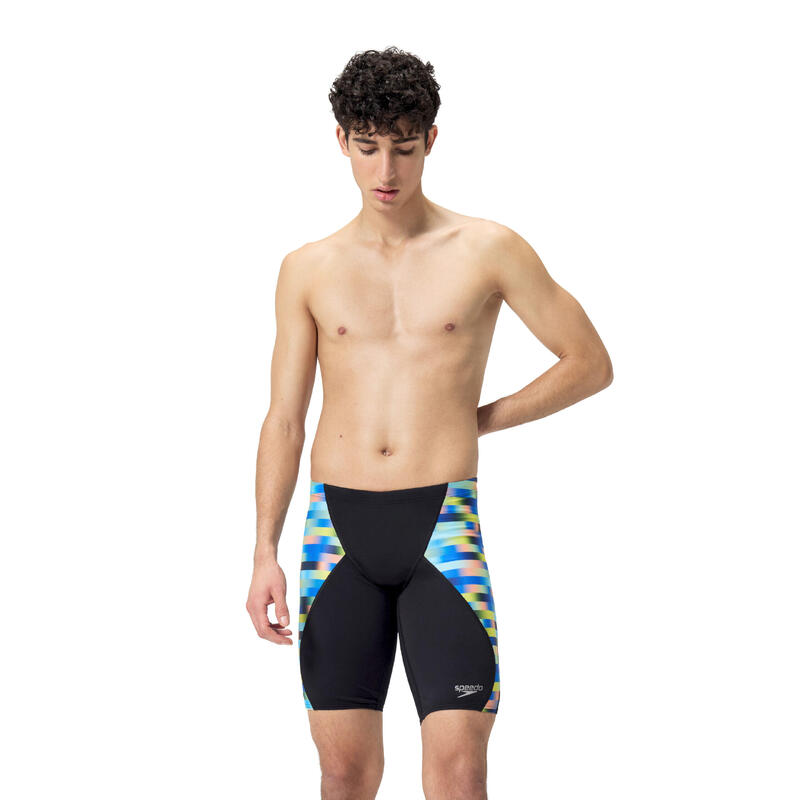 Speedo Zwemjammer Allover Digital V-Cut Blauw/Groen/Blauw