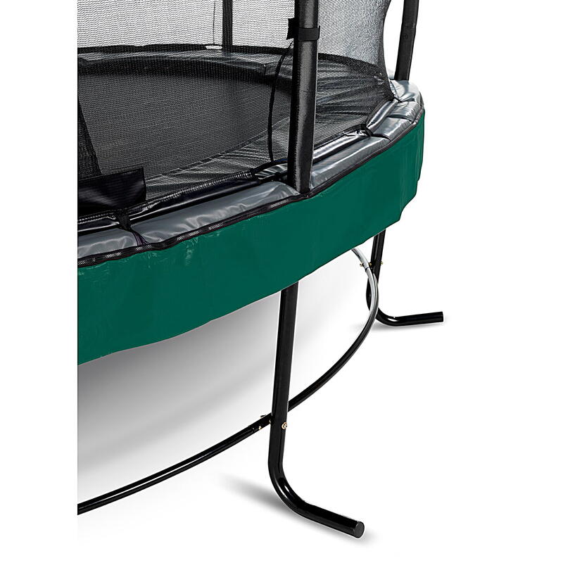 Trampoline EXIT Elegant Premium ø253cm avec filet de sécurité Deluxe - vert