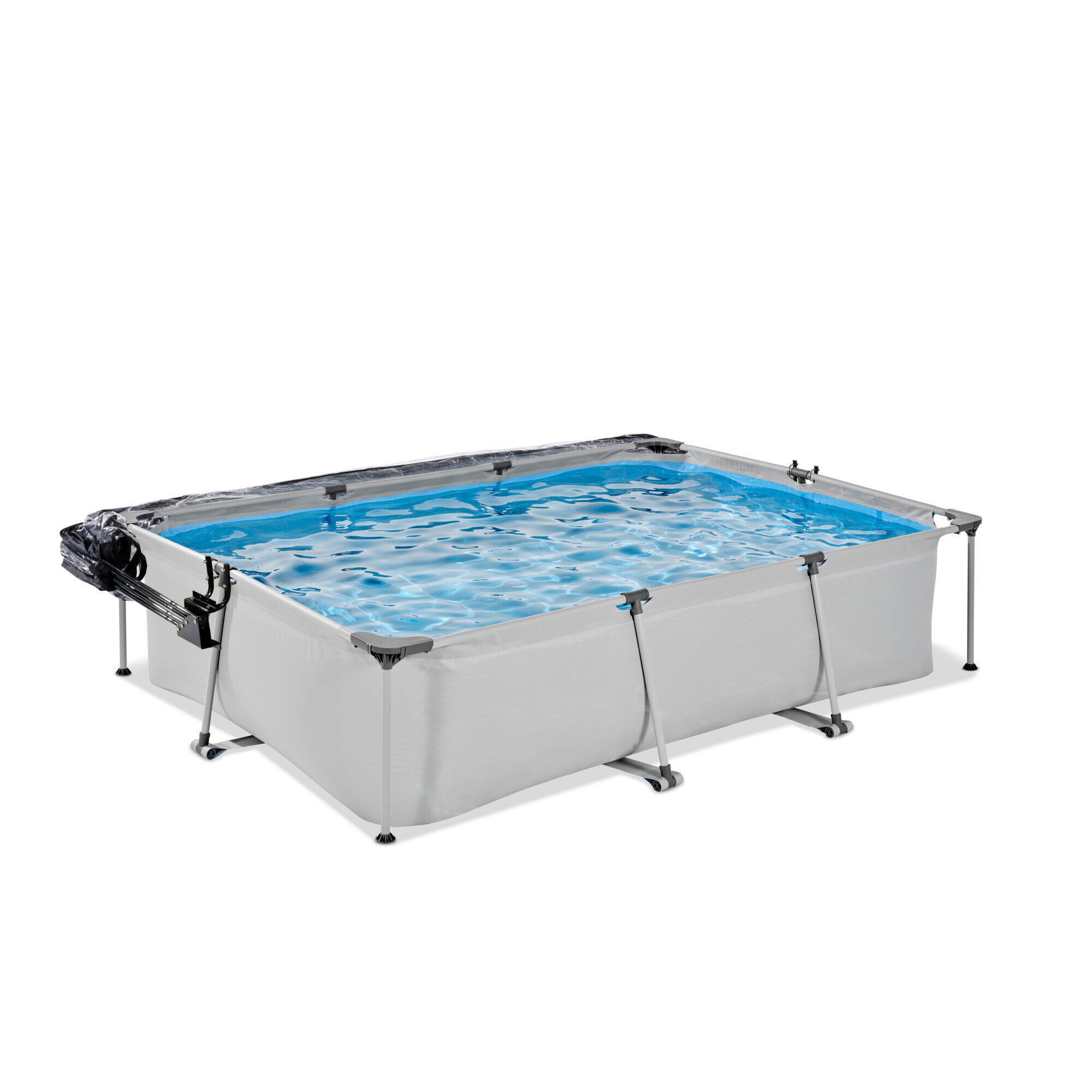 Zwembad 300x200x65cm met overkapping en filterpomp 3/7