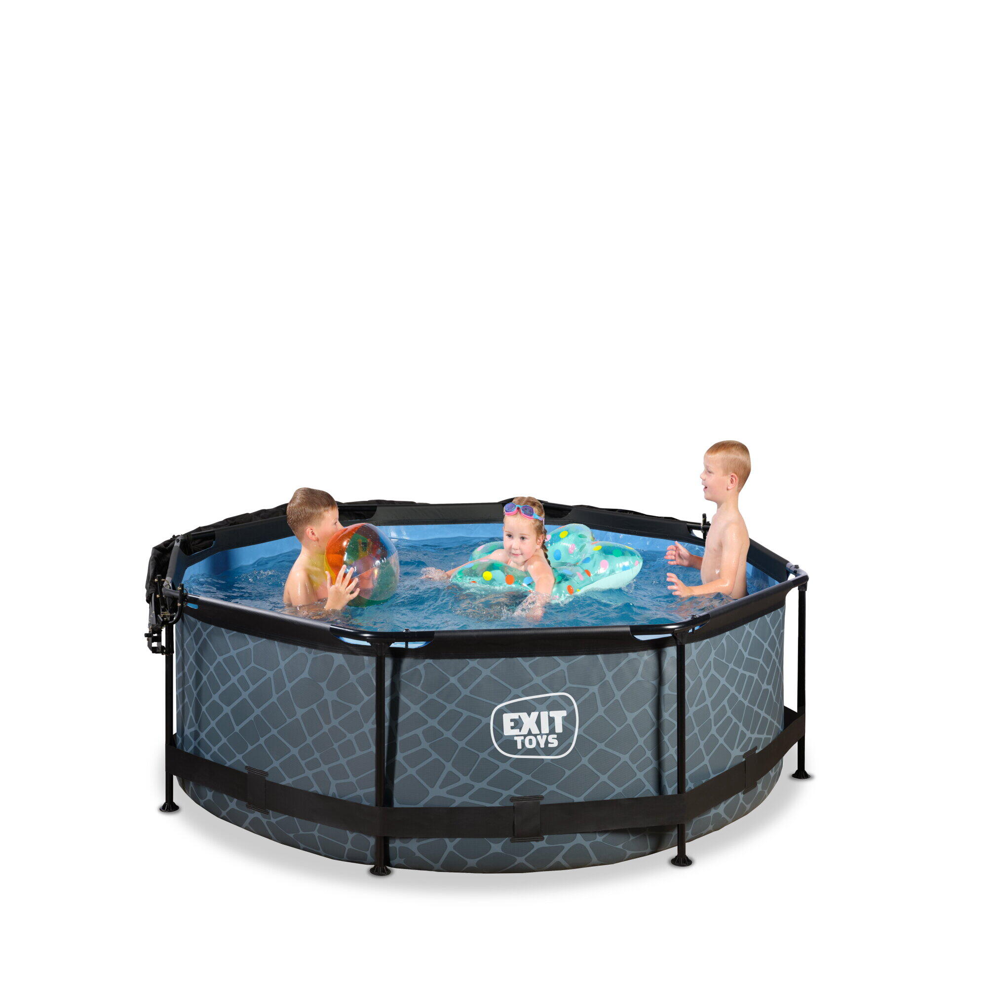 Piscine ø244x76cm avec voile d'ombrage et pompe filtrante 7/7