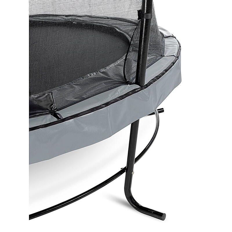 Trampoline EXIT Elegant ø253cm avec filet de sécurité Economy - gris