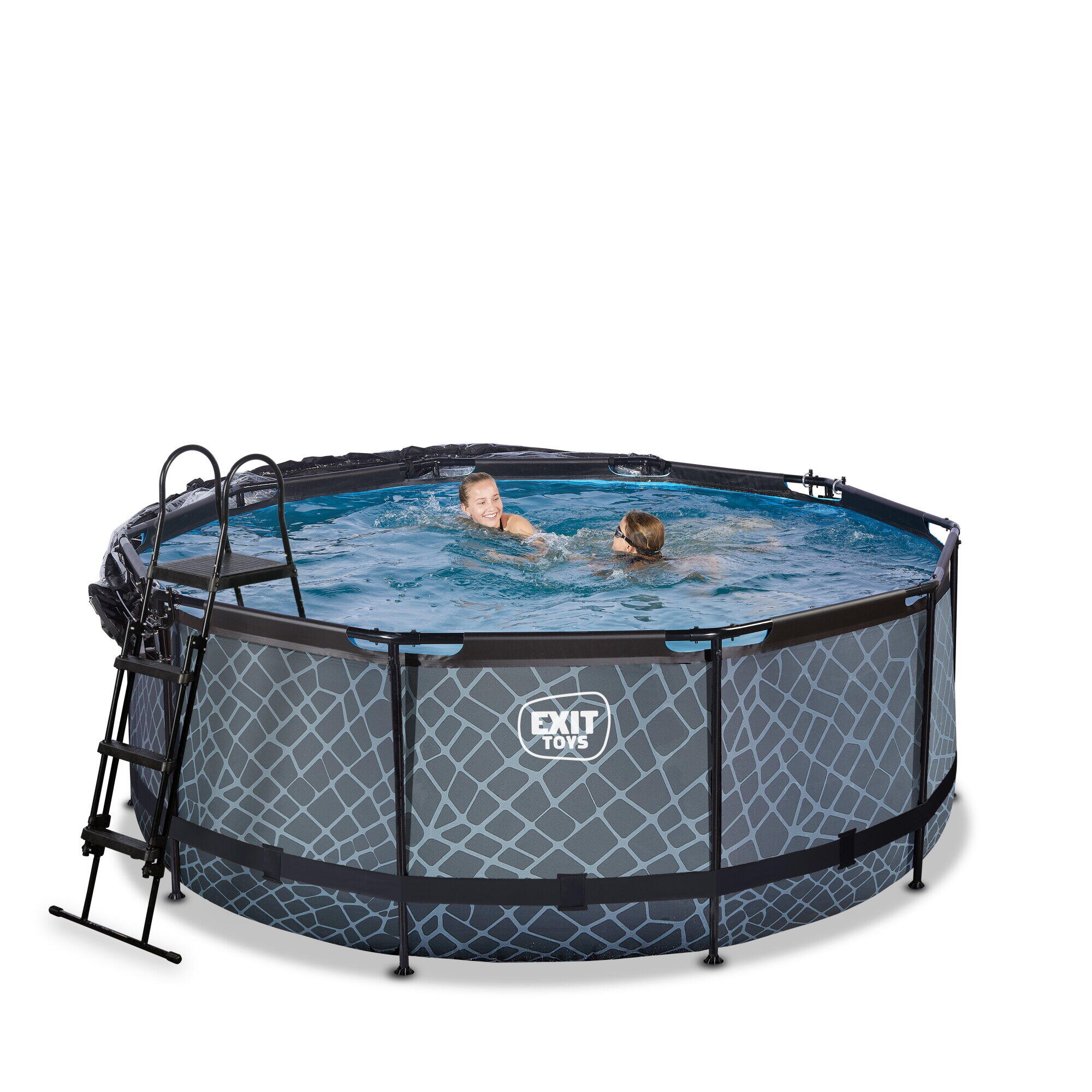 Zwembad ø360x122cm met overkapping en zandfilter- en warmtepomp 7/7