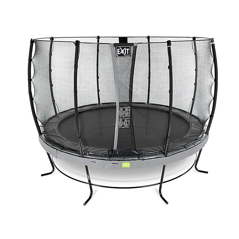 EXIT Elegant trampoline ø366cm met Economy veiligheidsnet - grijs