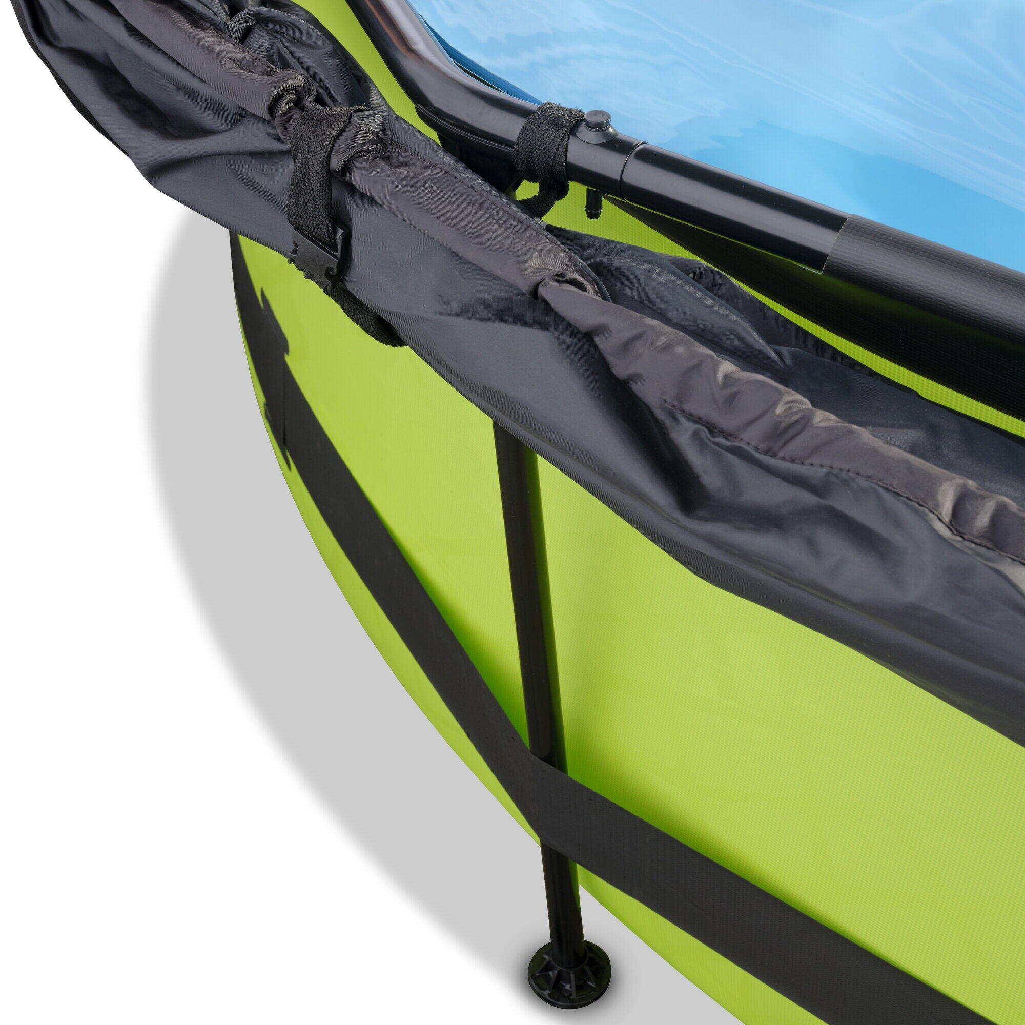 Piscina EXIT Lime ø300x76cm con pompa filtro e pensilina - verde 5/7