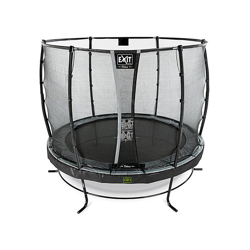 Trampoline EXIT Elegant Premium ø305cm avec filet de sécurité Deluxe - noir