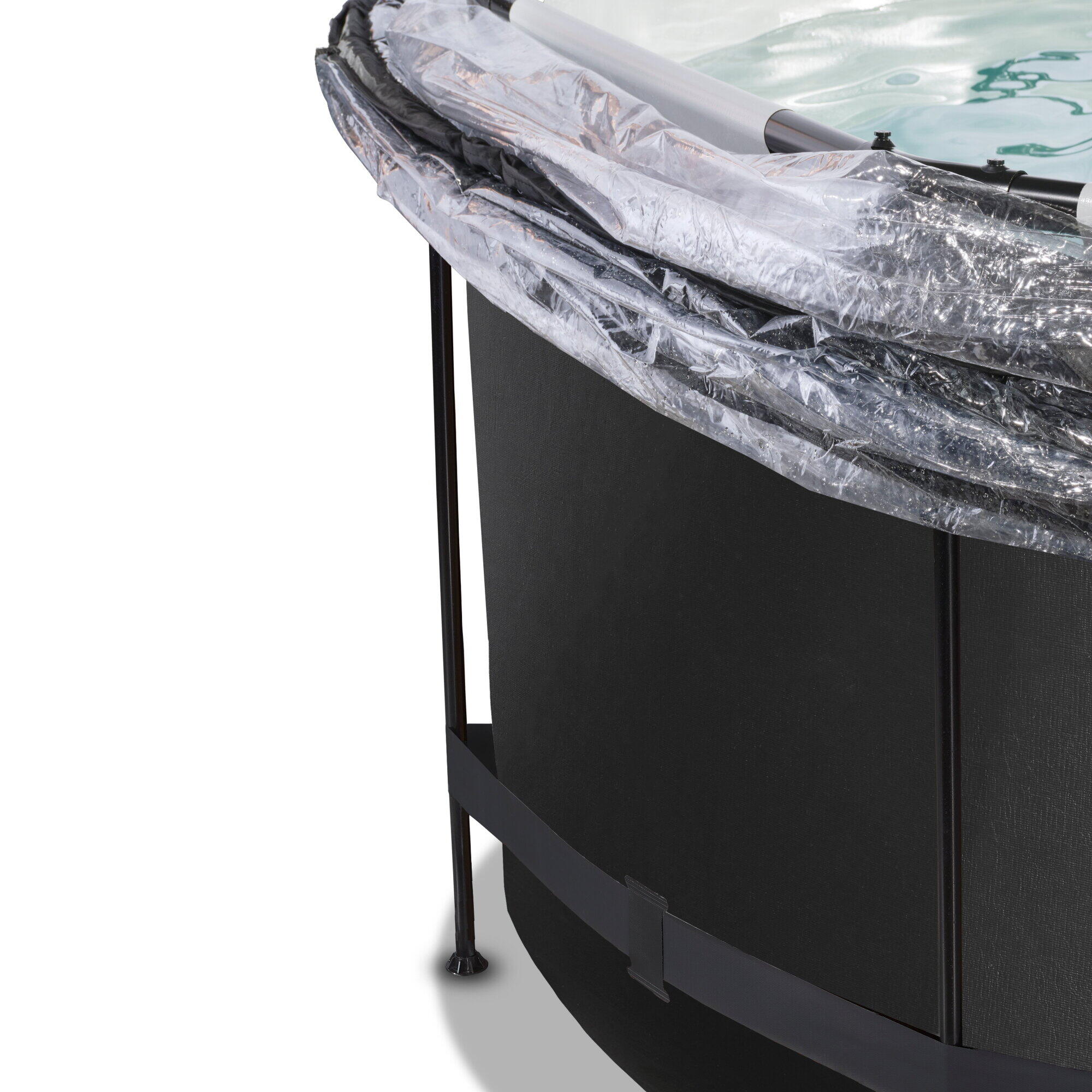 Pool ø360x122cm mit Abdeckung und Sandfilter- und Wärmepumpe 5/7