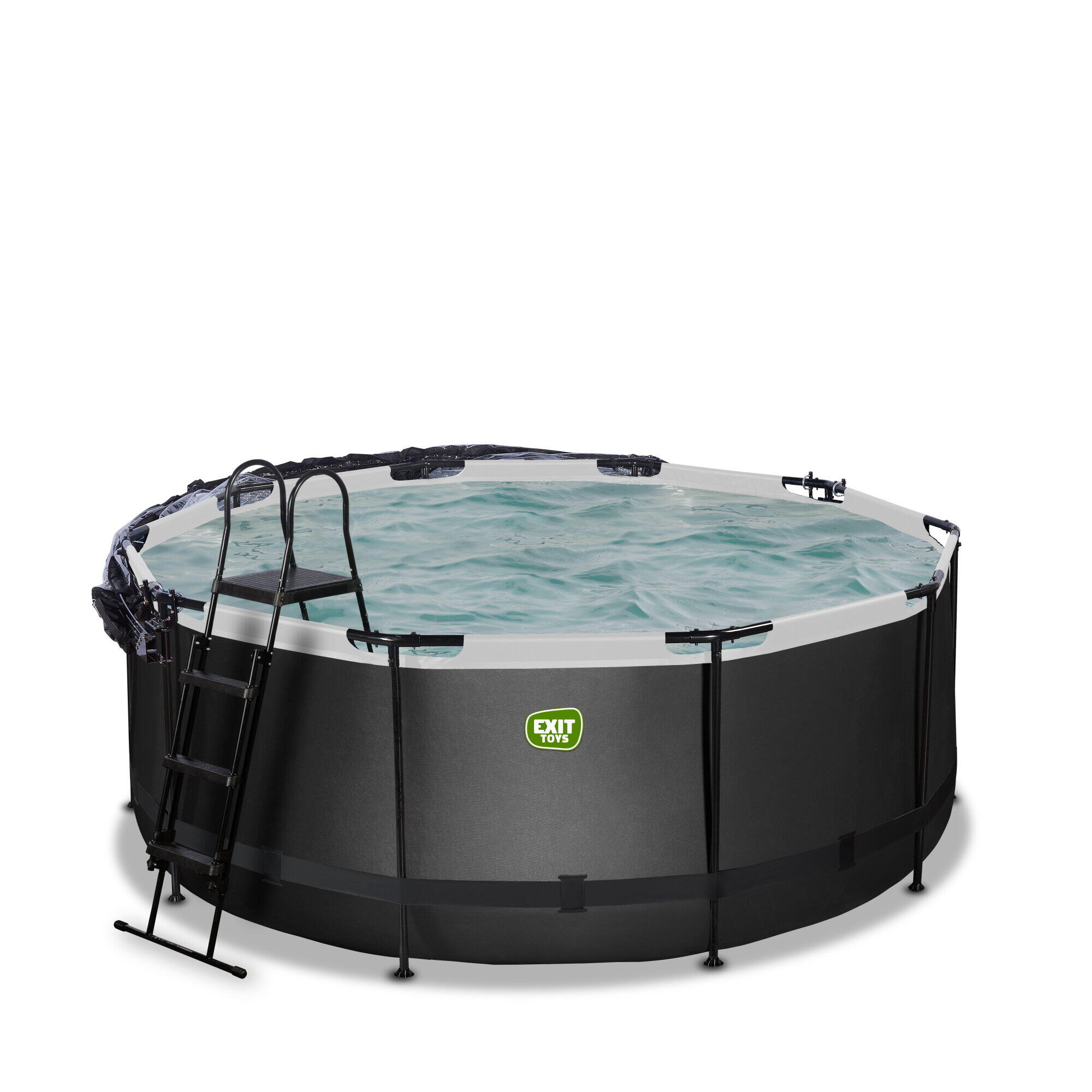 Pool ø360x122cm mit Abdeckung und Sandfilter- und Wärmepumpe 3/7