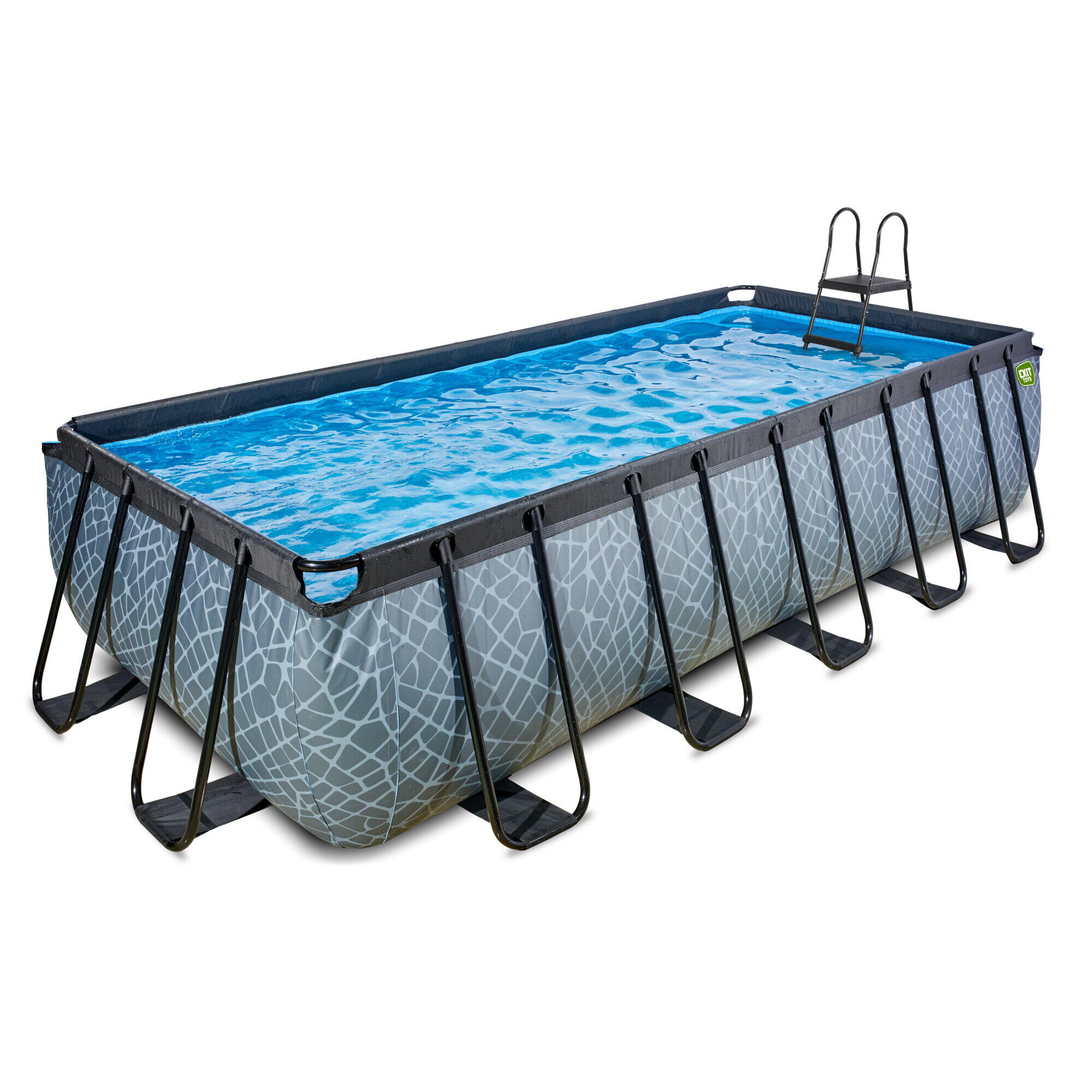 Exit Toys - Piscine 540x250x122cm Avec Pompe Filtrante - Piscine - Gris - No Size - Decathlon