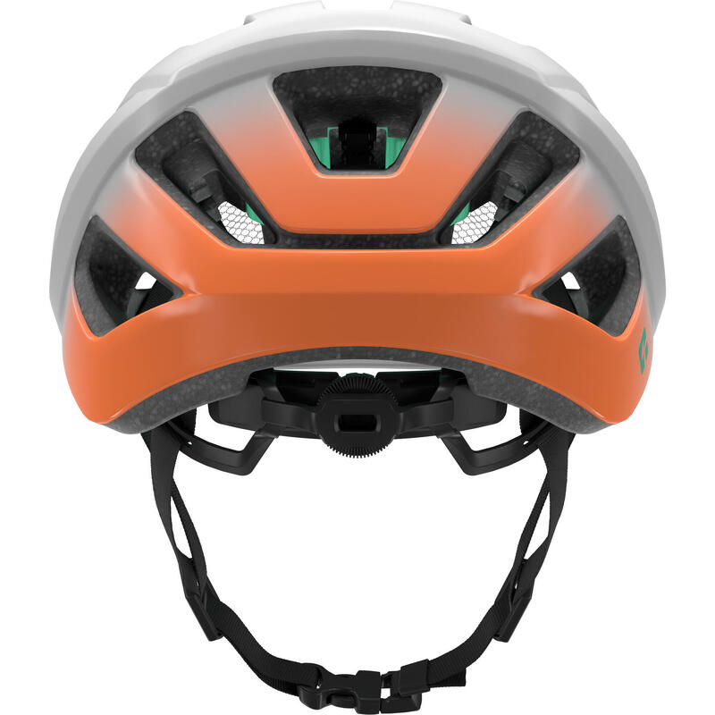 LAZER Fahrradhelm  Cerro KinetiCore, White Flash Orange