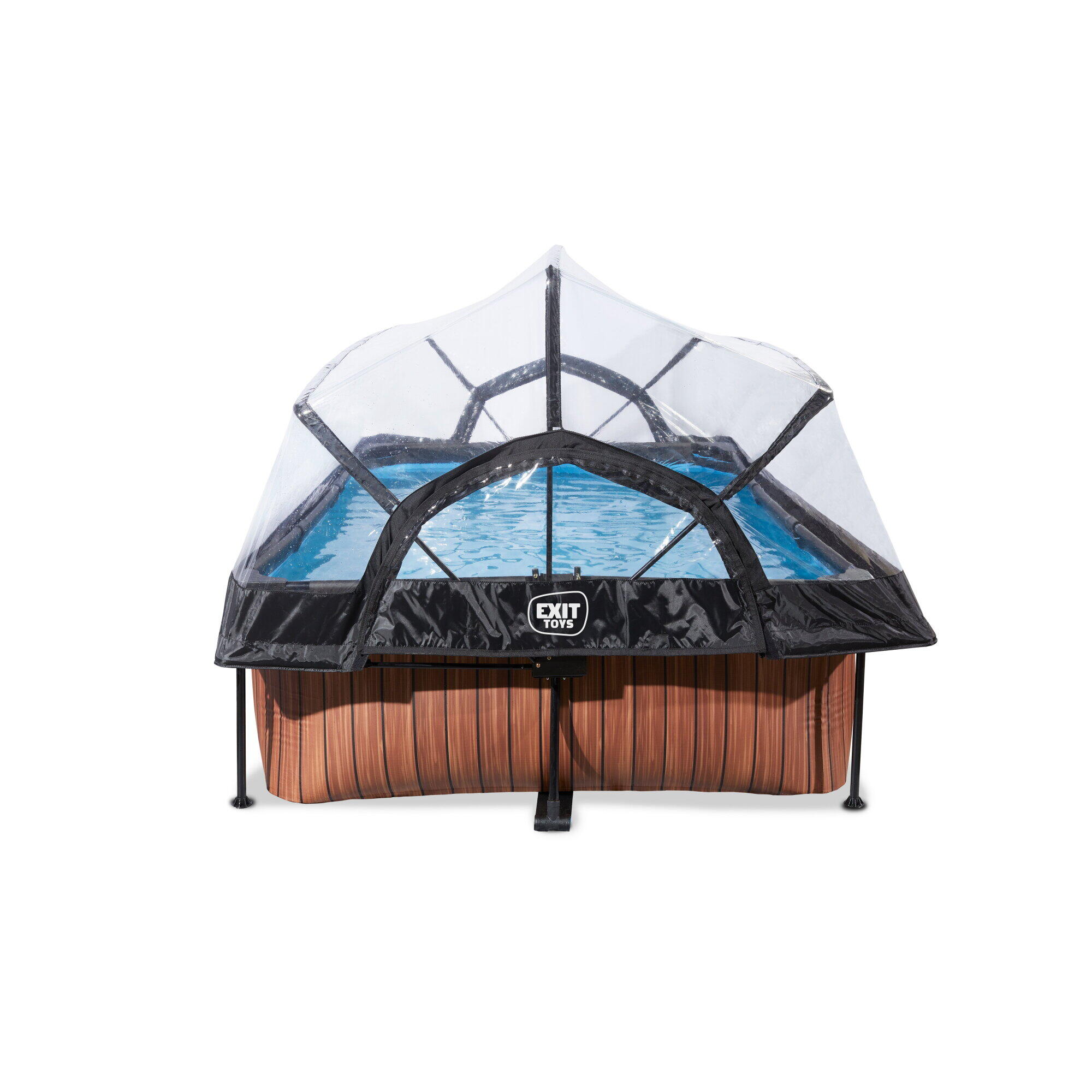 Piscine couverte 220x150x65cm avec pompe filtrante 4/7