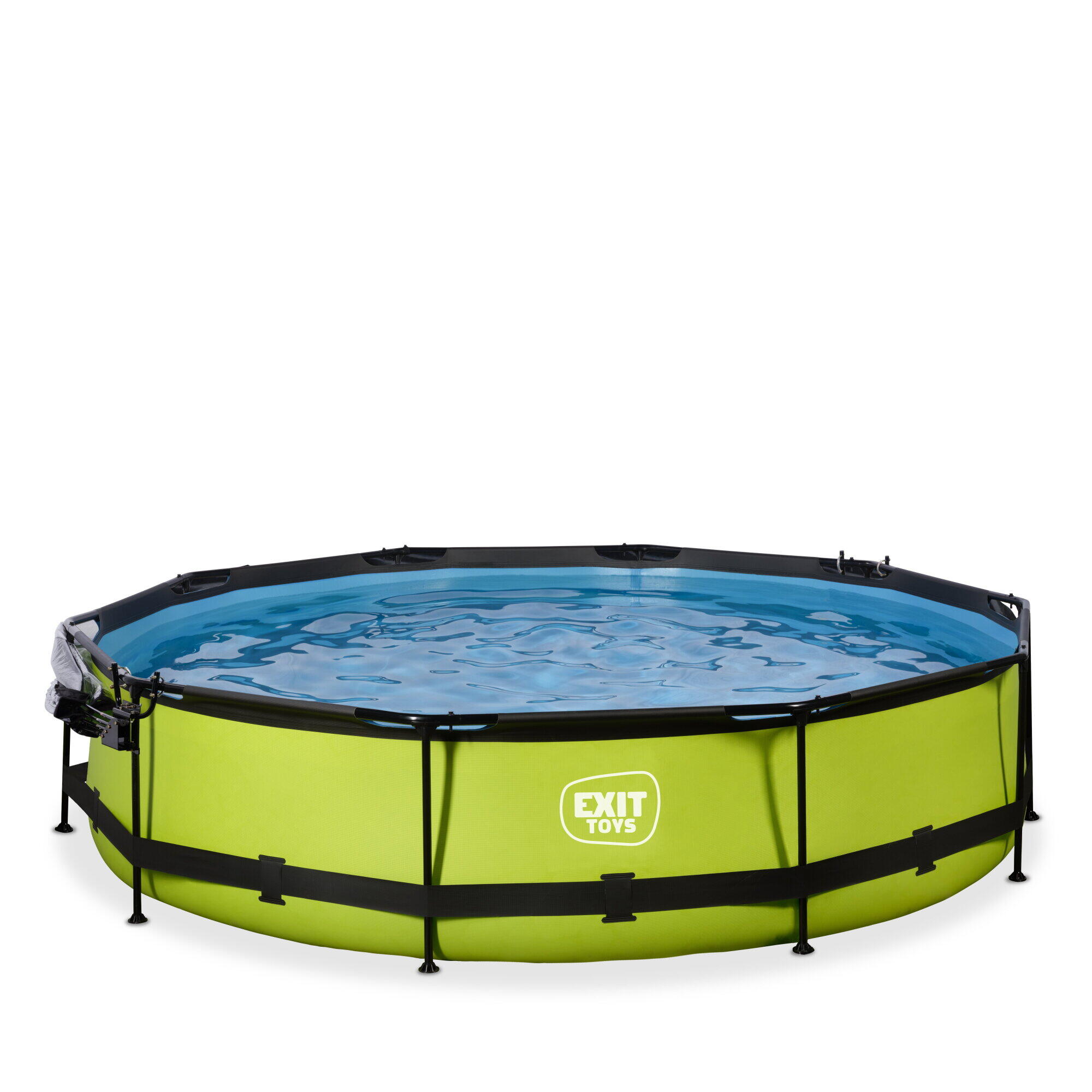Piscina EXIT Lime ø360x76cm con pompa filtro e copertura - verde 3/7