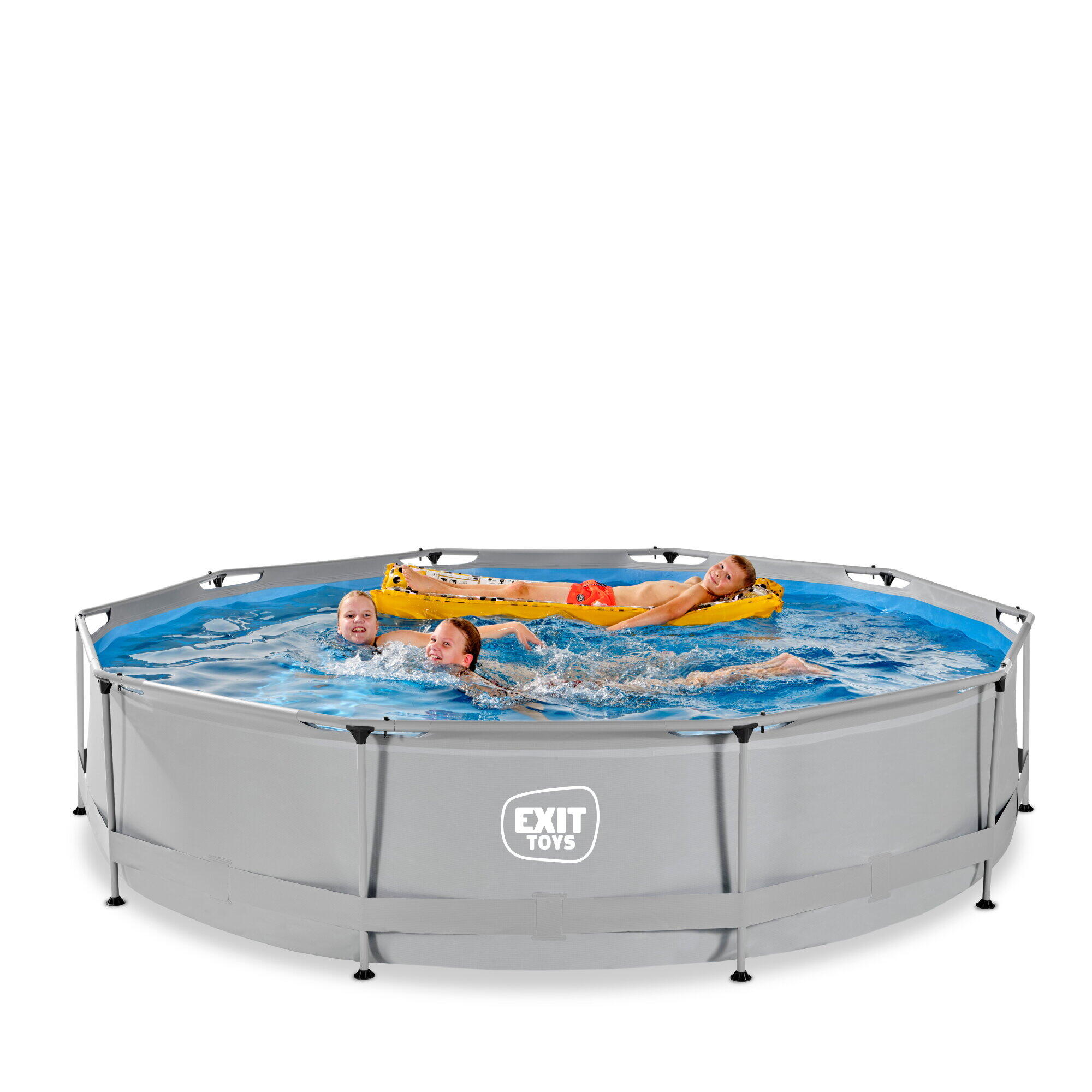 Piscine Wood ø360x76cm avec pompe filtrante 4/7
