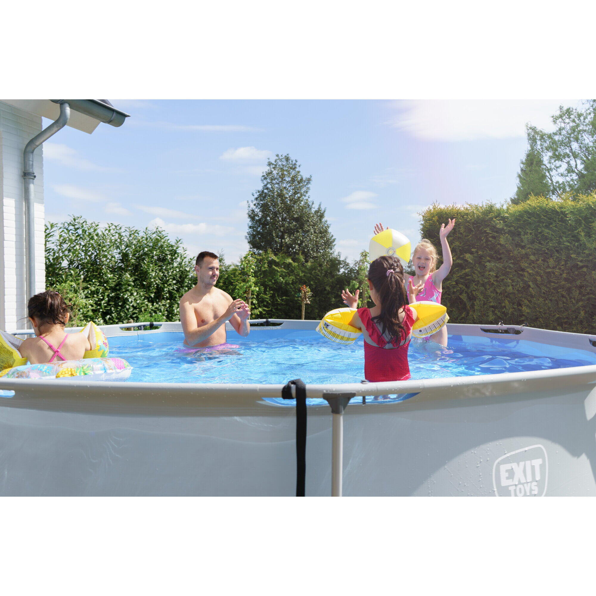 Piscine Wood ø360x76cm avec pompe filtrante 7/7